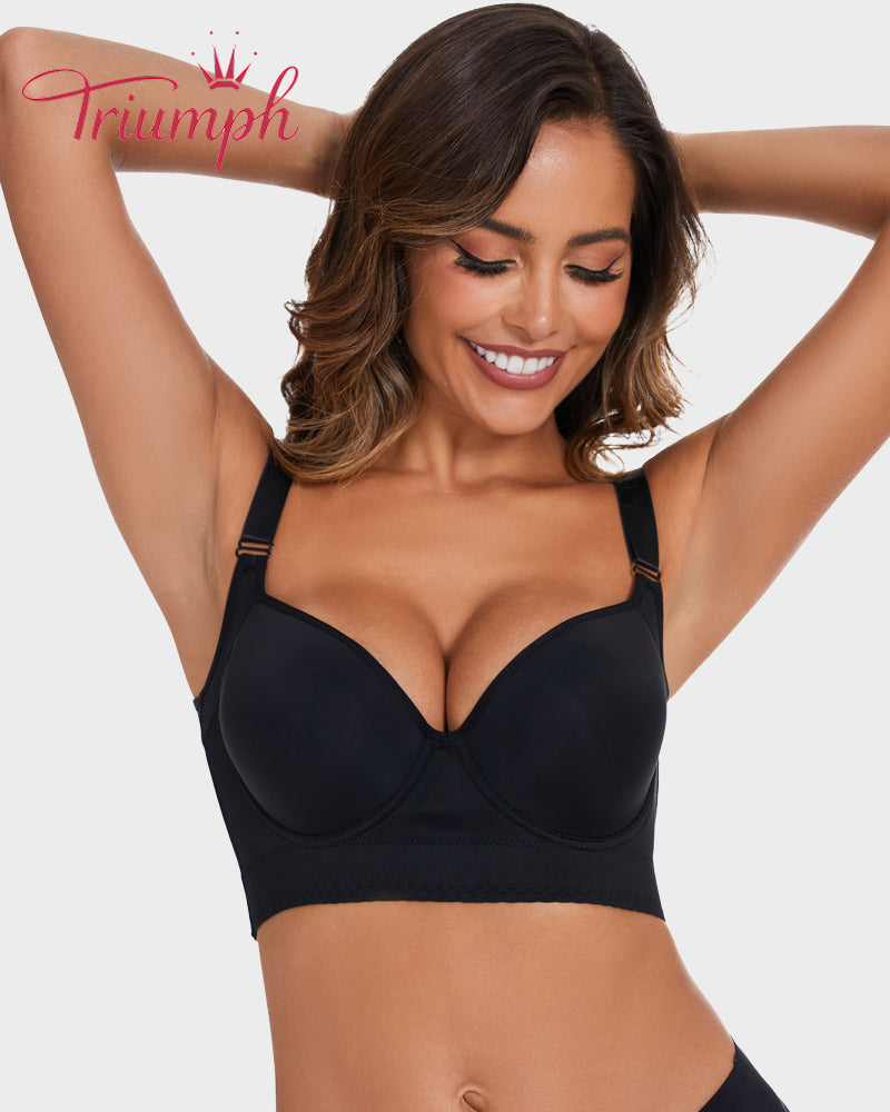 Triumph® 4-częściowy – Nowość 2026 🌸 Biustonosz push-up z gładkimi plecami 💫