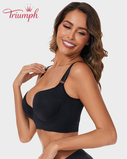 Triumph® 4-częściowy – Nowość 2026 🌸 Biustonosz push-up z gładkimi plecami 💫