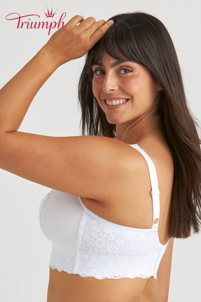 Triumph - (4 sztuki) 🎀 Koronkowy bralette z regulowanym zapięciem na plecach