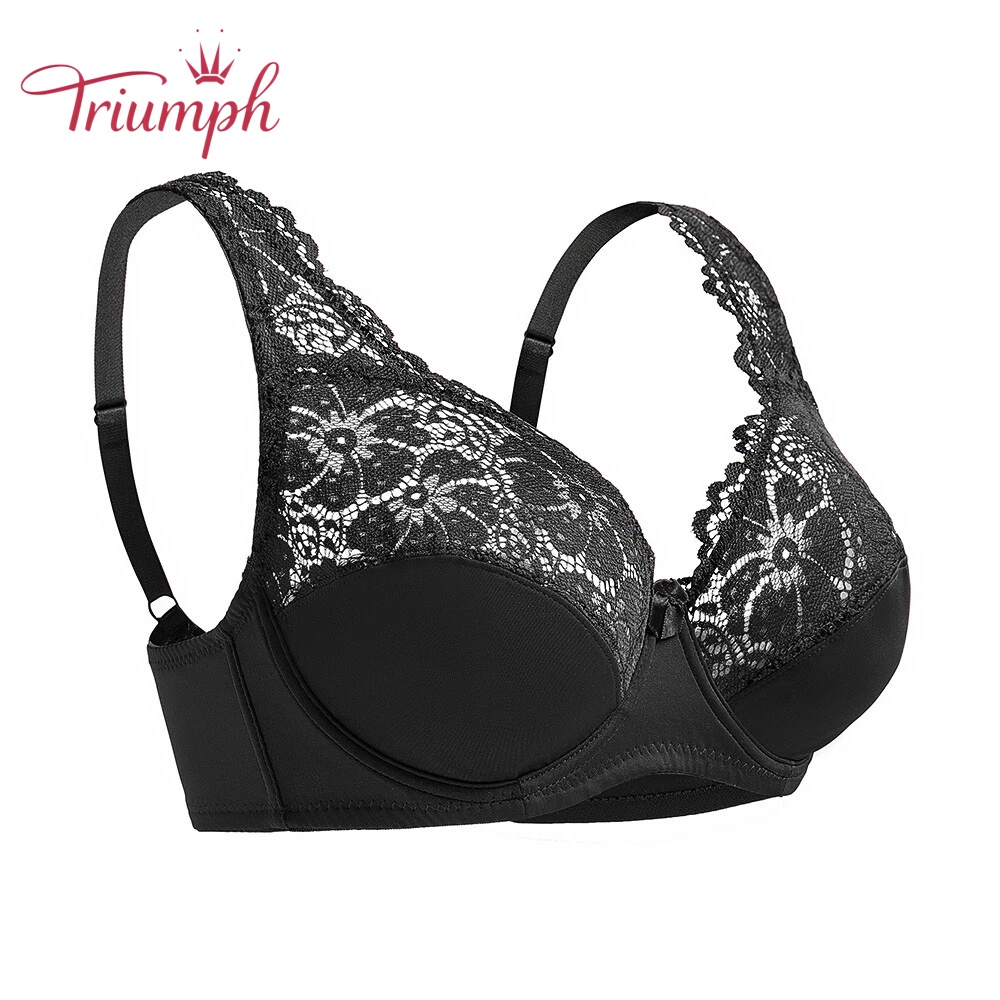 Triumph – (4 sztuki) 👑 Wygodny koronkowy biustonosz na fiszbinach z naturalnym dopasowaniem