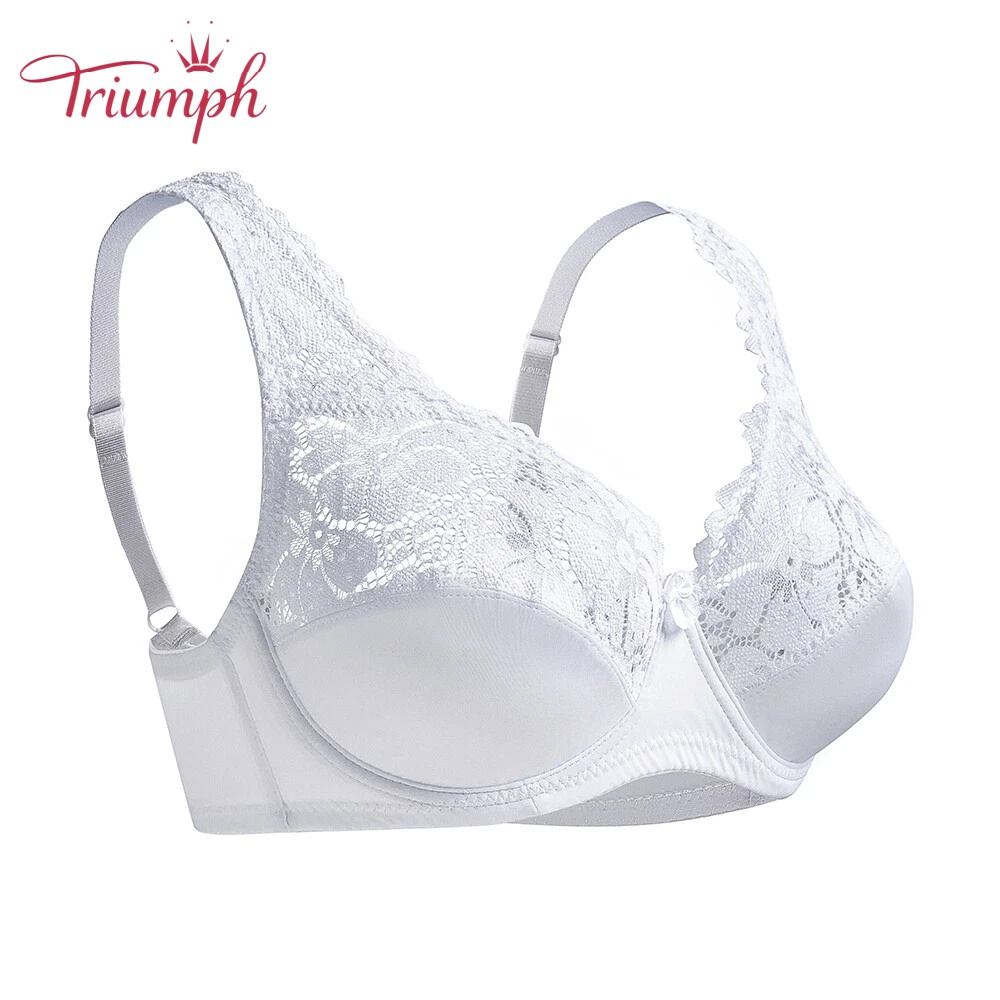 Triumph – (4 sztuki) 👑 Wygodny koronkowy biustonosz na fiszbinach z naturalnym dopasowaniem