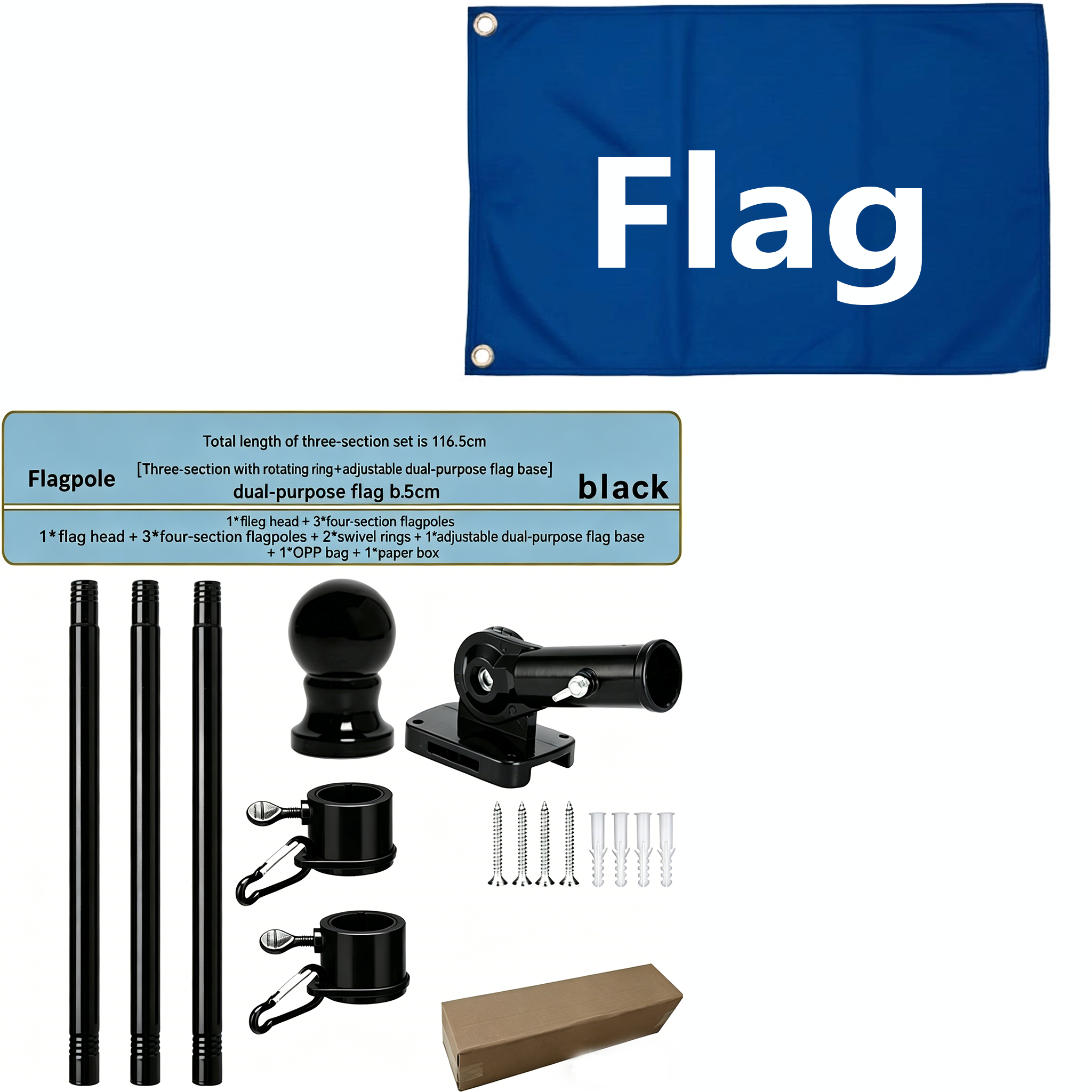 We The People Patriotic Eagle Cross 250 Years of Freedom Grommet Flag