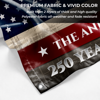 Personalized One Nation Under God Torch House Flag