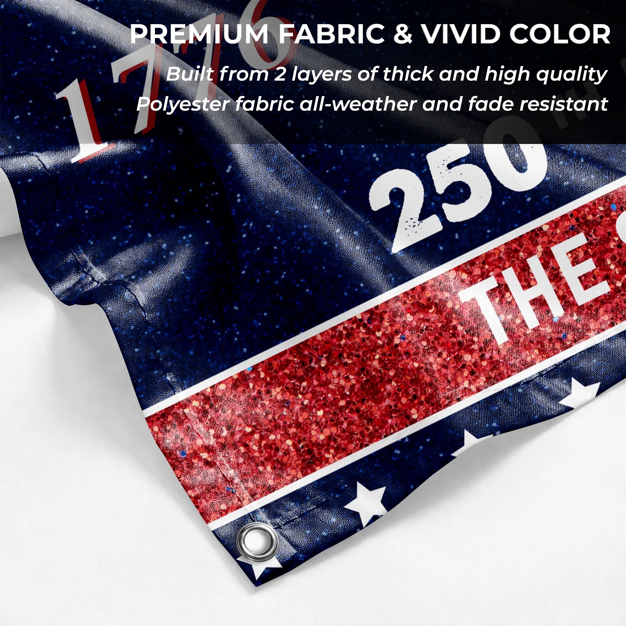 Personalized We The People Statue of Liberty House Flag America 250