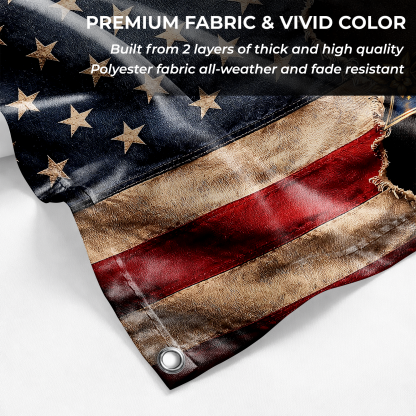 Personalized One Nation Under God 250th Anniversary House Flag