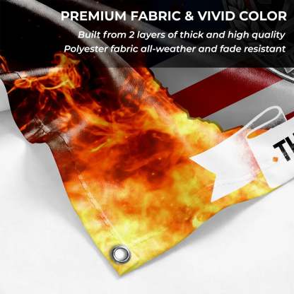 Personalized America 250 Home of the Brave House Flag