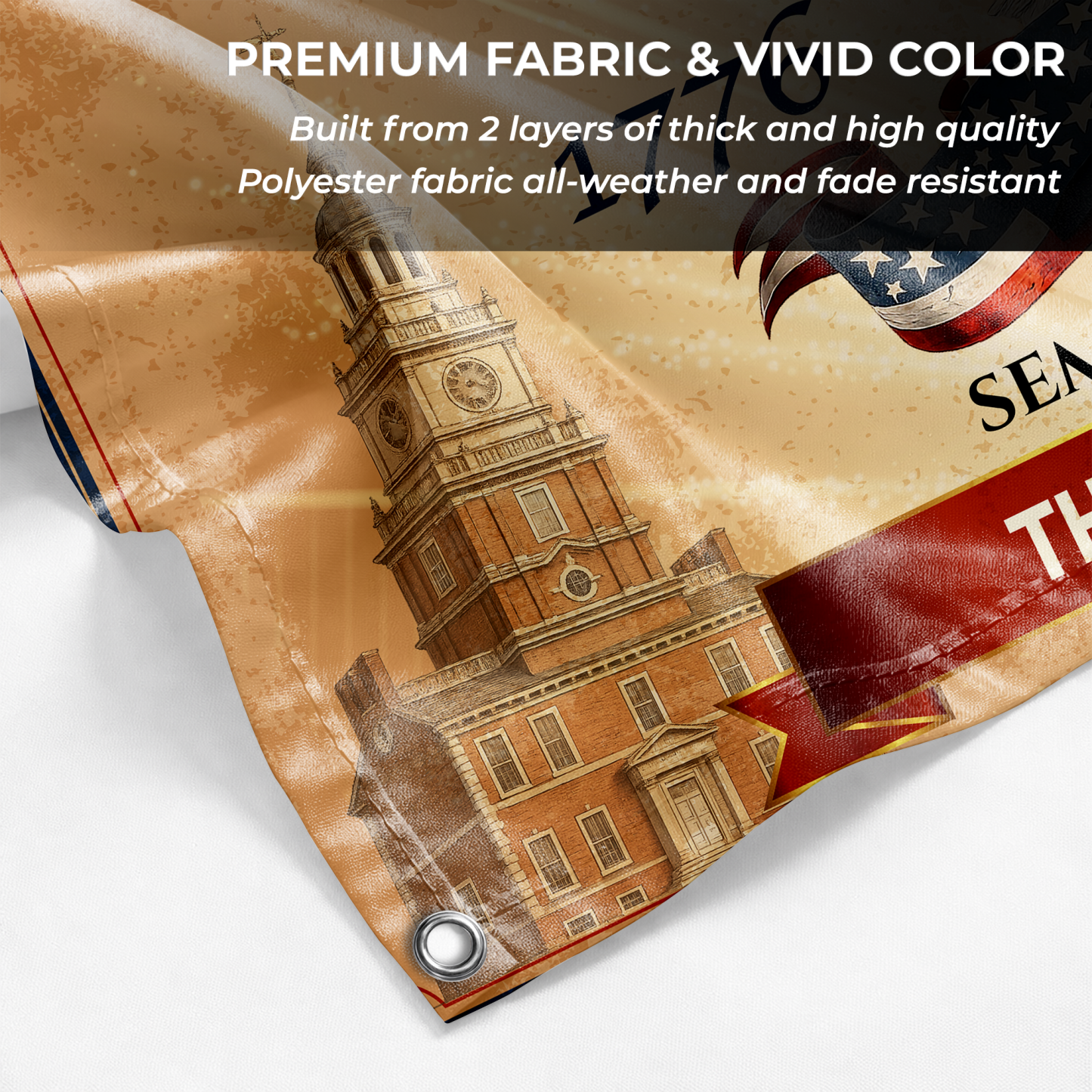 Personalized Vintage Patriotic Semiquincentennial House Flag