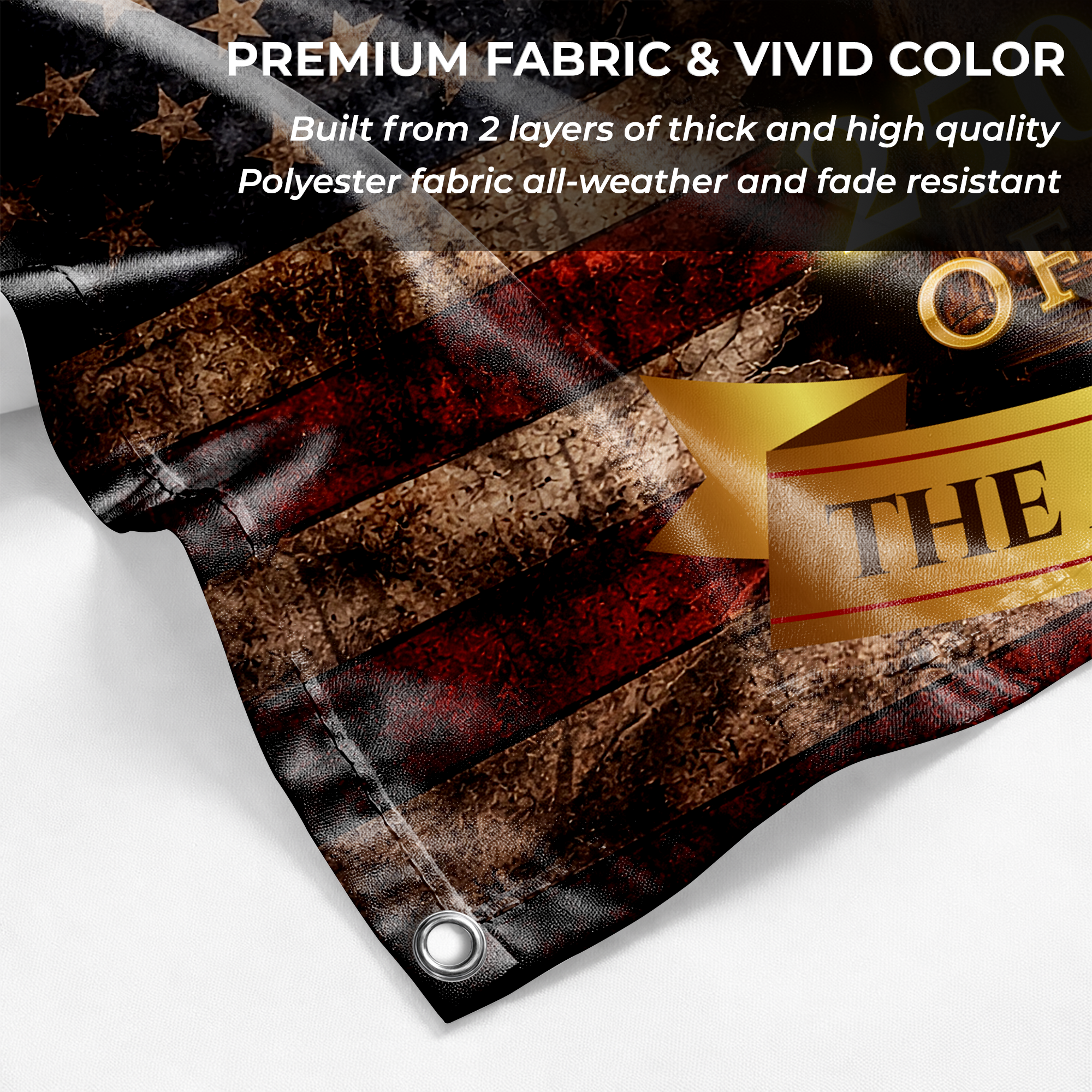 Personalized One Nation Under God 250 Years of Freedom House Flag