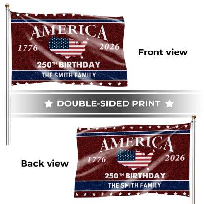 Personalized We The People Statue of Liberty House Flag America 250