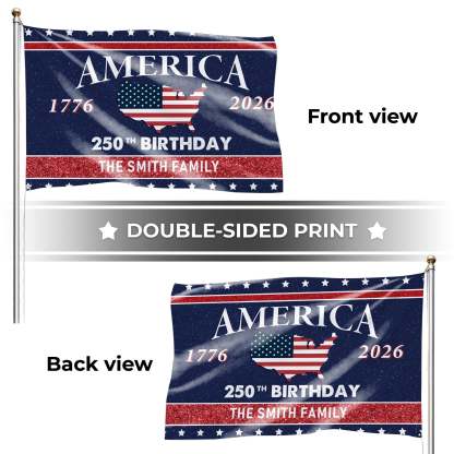 Personalized We The People Statue of Liberty House Flag America 250