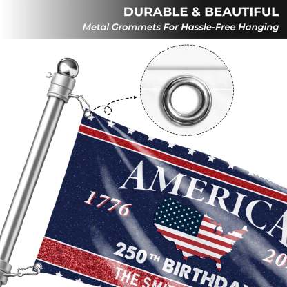 Personalized We The People Statue of Liberty House Flag America 250