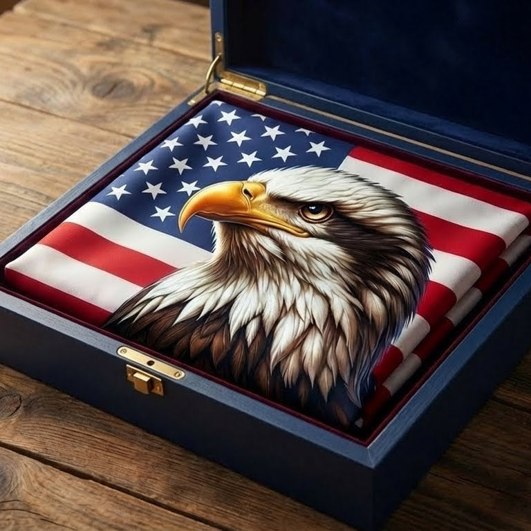 American Flag, Patriotic Eagle American Grommet Flag
