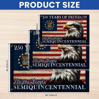 250 Years of Freedom American Flag | Semiquincentennial Eagle Flag