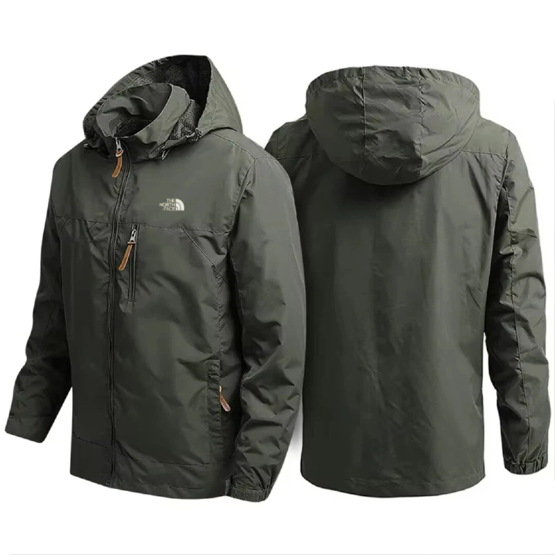 Thqdfe Norqdfth Faqdfce Men Waterproof Jackets Casual Hooded Windbreaker Field Camping Fishing Coat Outerwear Baseball Hiking Jacket Man Clothing