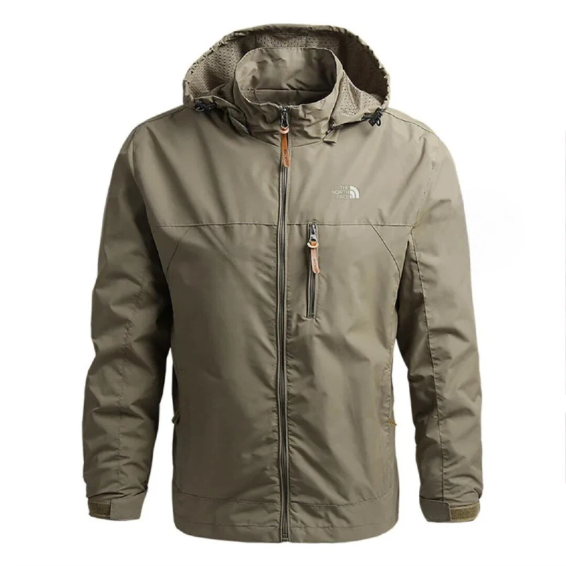 Thqdfe Norqdfth Faqdfce Men Waterproof Jackets Casual Hooded Windbreaker Field Camping Fishing Coat Outerwear Baseball Hiking Jacket