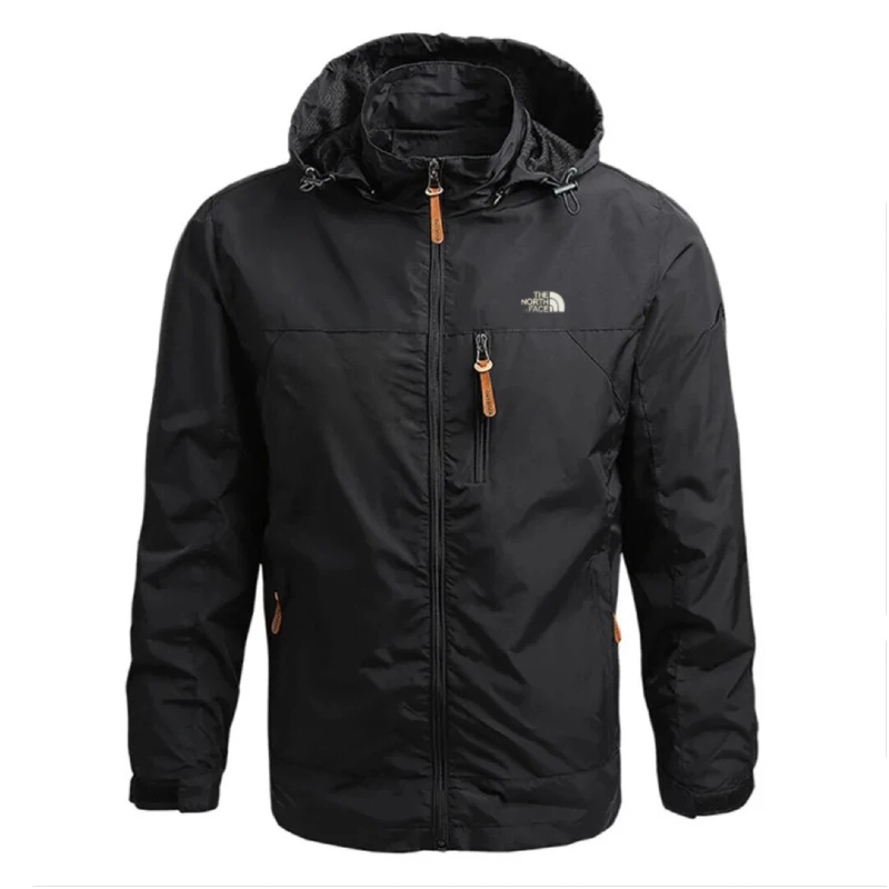 Thqdfe Norqdfth Faqdfce Men Waterproof Jackets Casual Hooded Windbreaker Field Camping Fishing Coat Outerwear Baseball Hiking Jacket