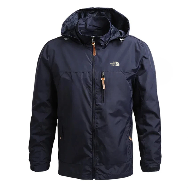 Thqdfe Norqdfth Faqdfce Men Waterproof Jackets Casual Hooded Windbreaker Field Camping Fishing Coat Outerwear Baseball Hiking Jacket