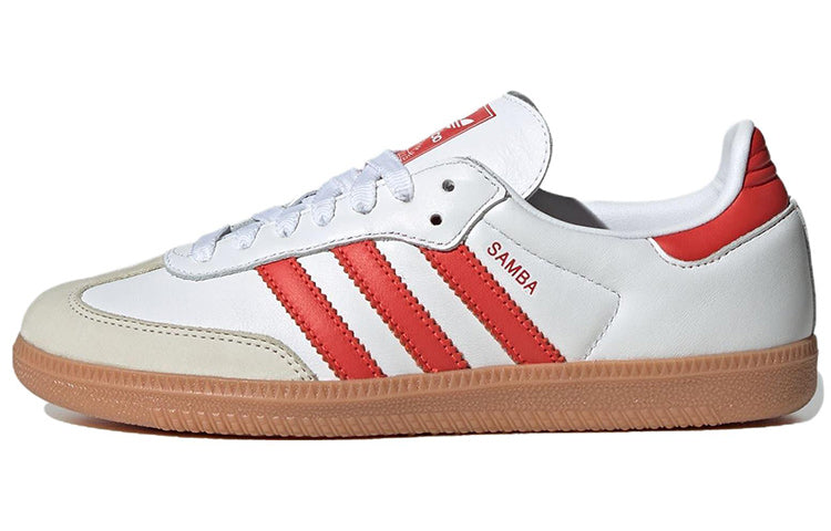 (WMNS) Aqdfdidas Samba OG 'White Solar Red Gum' IF6513