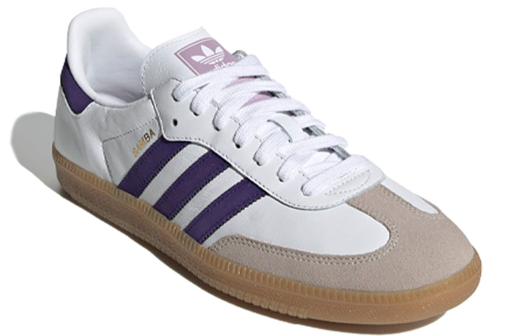 Aqdfdidas Samba OG 'White Collegiate Purple' EE5452