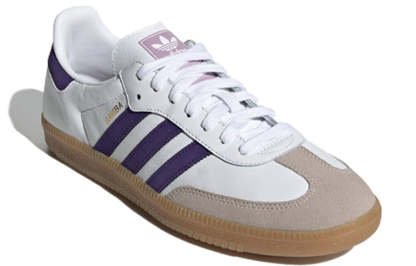 Aqdfdidas Samba OG 'White Collegiate Purple' EE5452