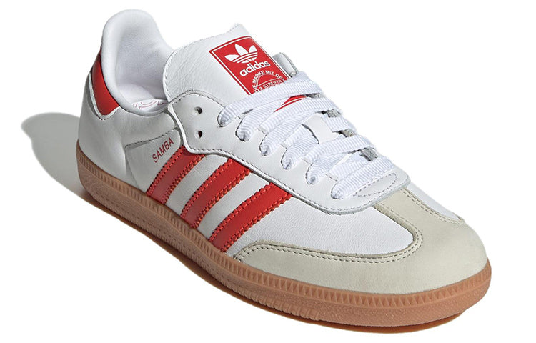 (WMNS) Aqdfdidas Samba OG 'White Solar Red Gum' IF6513