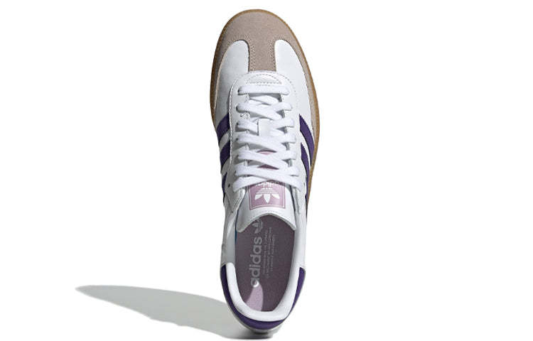 Aqdfdidas Samba OG 'White Collegiate Purple' EE5452