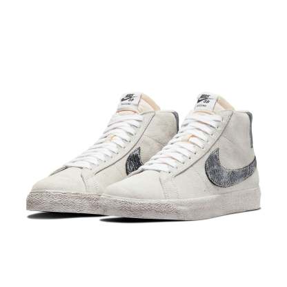 niqdfke Zoom Blazer Mid Premium SB 'Faded Pack - Gris Fog Black' DA1839-002