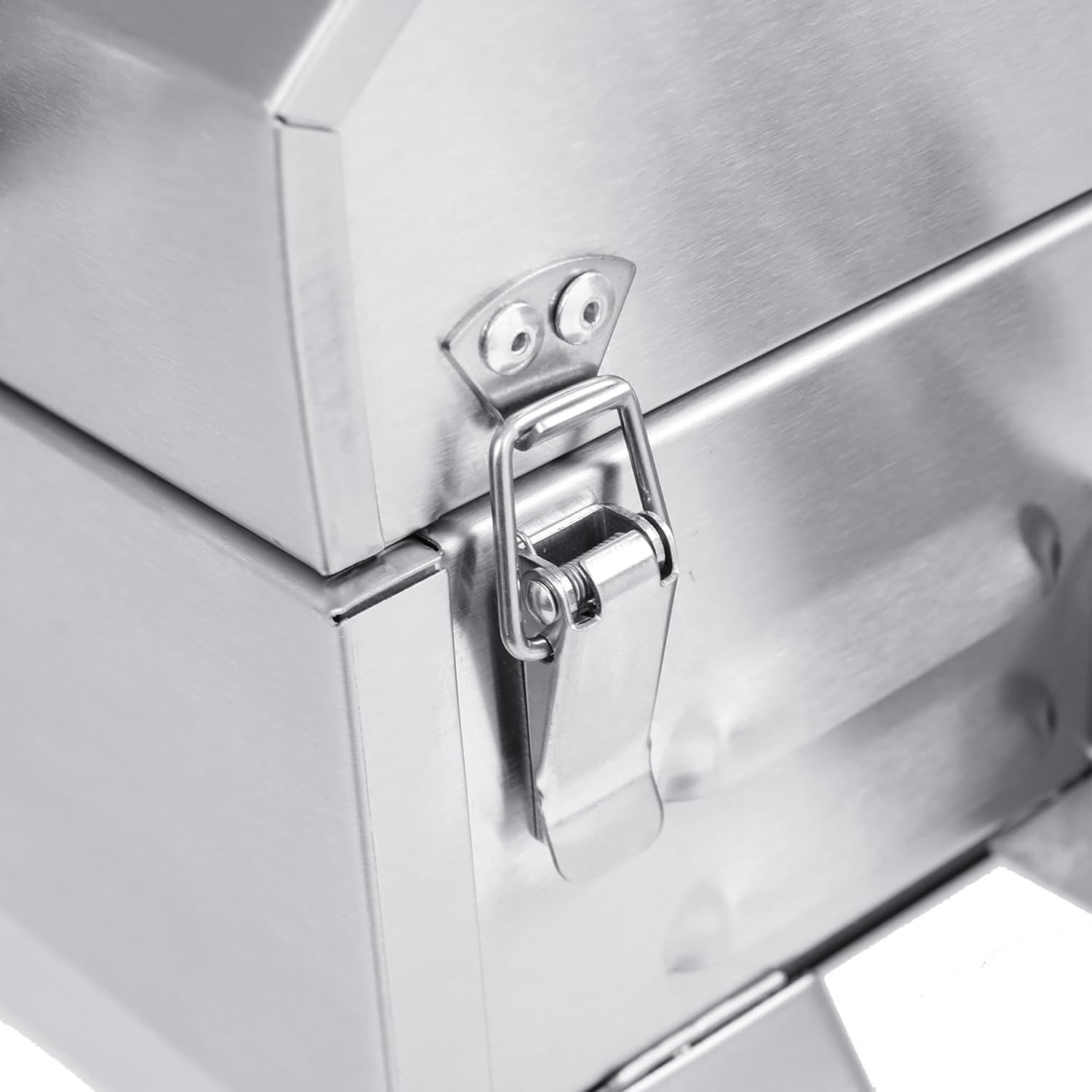 Royal Gourmet GT1001 Stainless Steel Portable Grill, 10000 BTU BBQ Tabletop Gas Grill with Folding Legs and Lockable Lid, Outdoor Camping, Deck and Tailgating, Silver