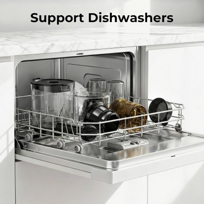 Juicer Machines, 3-in-1 Cold Press Juicer with 6.5" Extra Large Chute, 100oz Large Capacity, AC Motor, Makes Juice, Nut Milk & Sorbet, Bright White