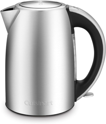 Cuisinart PerfecTemp 1.7-Liter Electric Kettle, Cordless Electric Tea Kettle, 1500W for Fast Heat-Up, 6 Preset Temperatures, 30-Minute Keep Warm, Stay Cool Nonslip Handle, CPK-17P1
