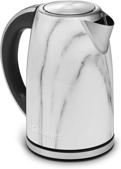 Cuisinart PerfecTemp 1.7-Liter Electric Kettle, Cordless Electric Tea Kettle, 1500W for Fast Heat-Up, 6 Preset Temperatures, 30-Minute Keep Warm, Stay Cool Nonslip Handle, CPK-17P1