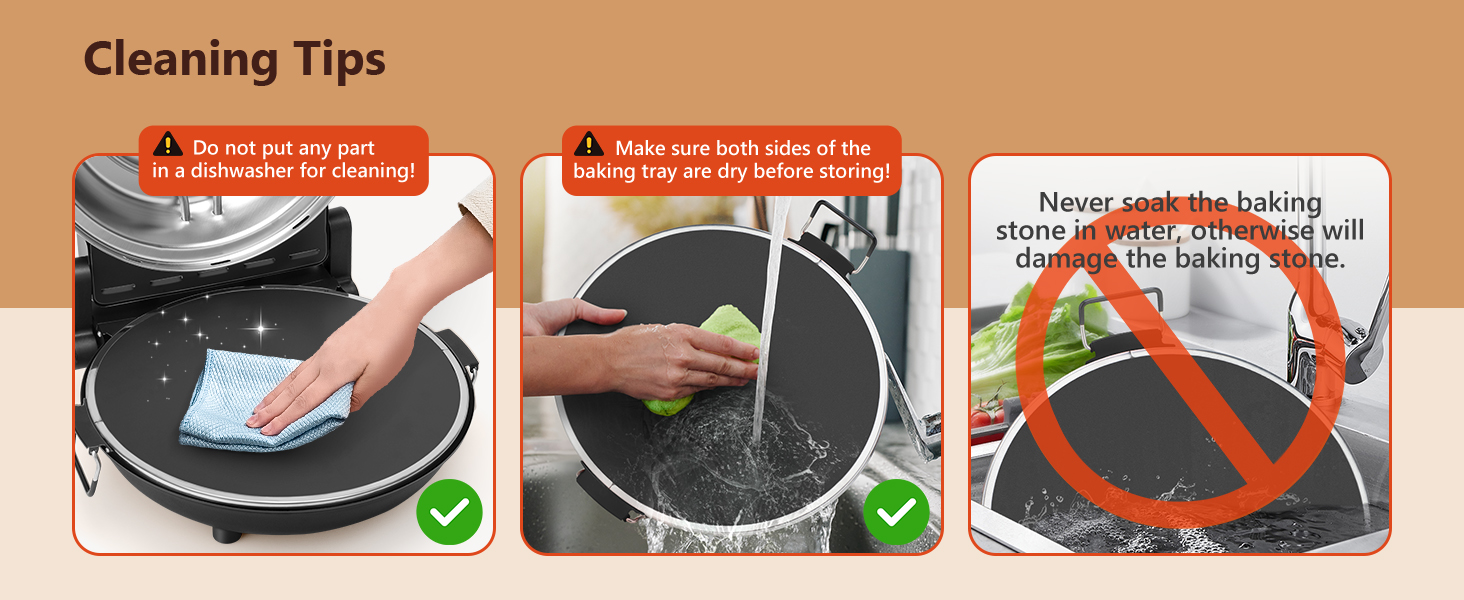 KEENSTAR Electric Pizza Oven Indoor with Glazed Ceramic Stone, 12-Inch