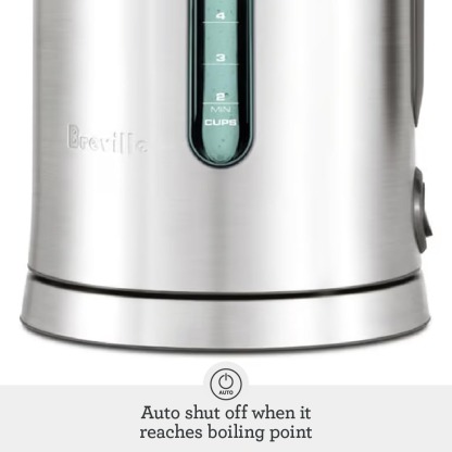 Breville BKE700BSS Soft Top Pure Hot Water Kettle, 7 Cup, Brushed Stainless Steel