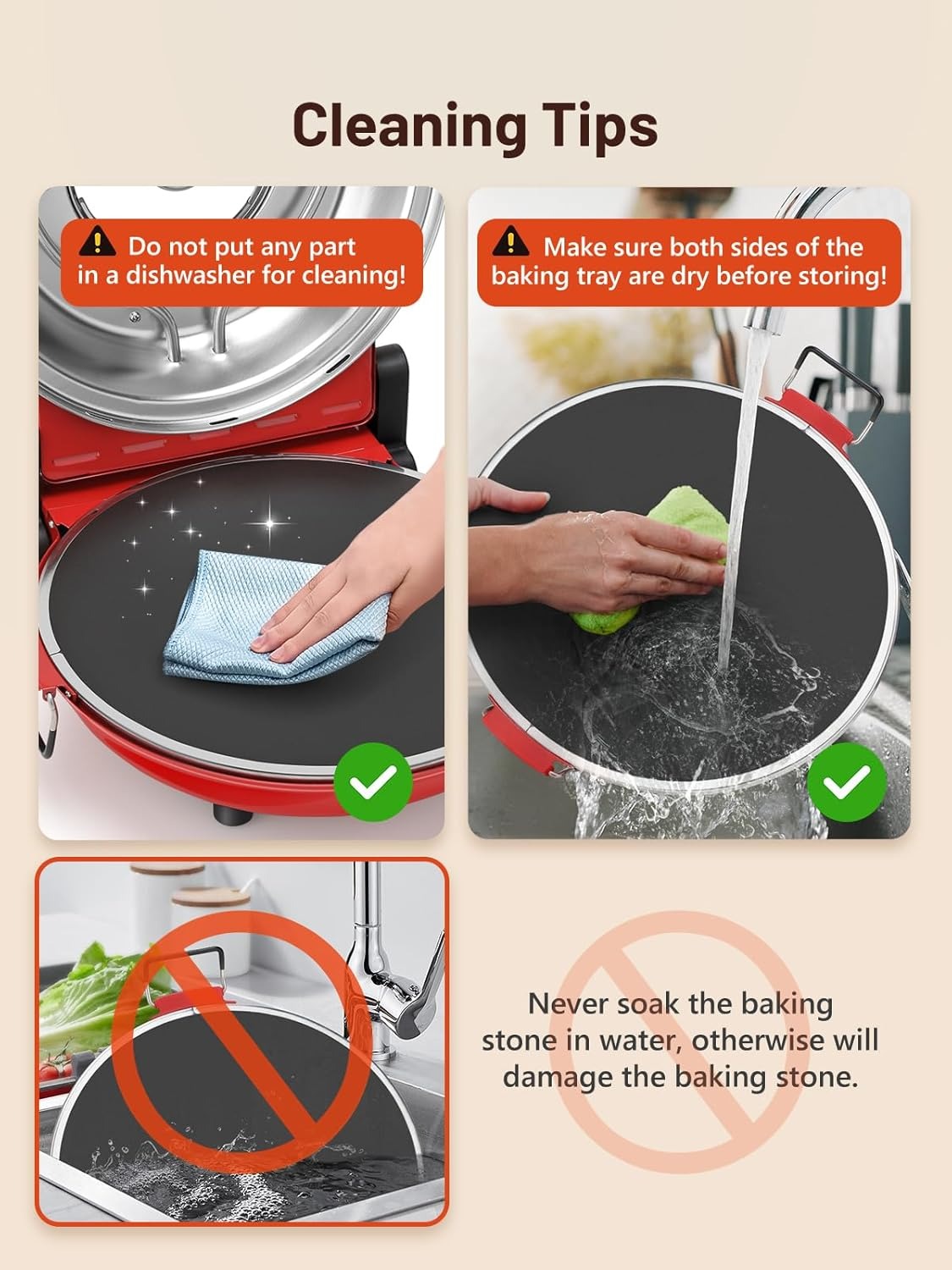 KEENSTAR Electric Pizza Oven Indoor with Glazed Ceramic Stone, 12-Inch Portable Countertop Pizza Maker with Adjustable Timer, 1200W Heat up to 800°F Pizza Maker with Viewing Window for Home DIY Pizza