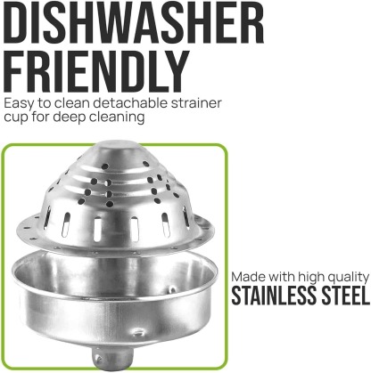 Zulay Kitchen Cast Iron Juicer - Easy-to-Clean Heavy-Duty Manual Juicer, Professional Citrus Juicer - Stainless Steel Lemon Squeezer - Manual Citrus Press & Orange Squeezer - Orange Juicer (Black)