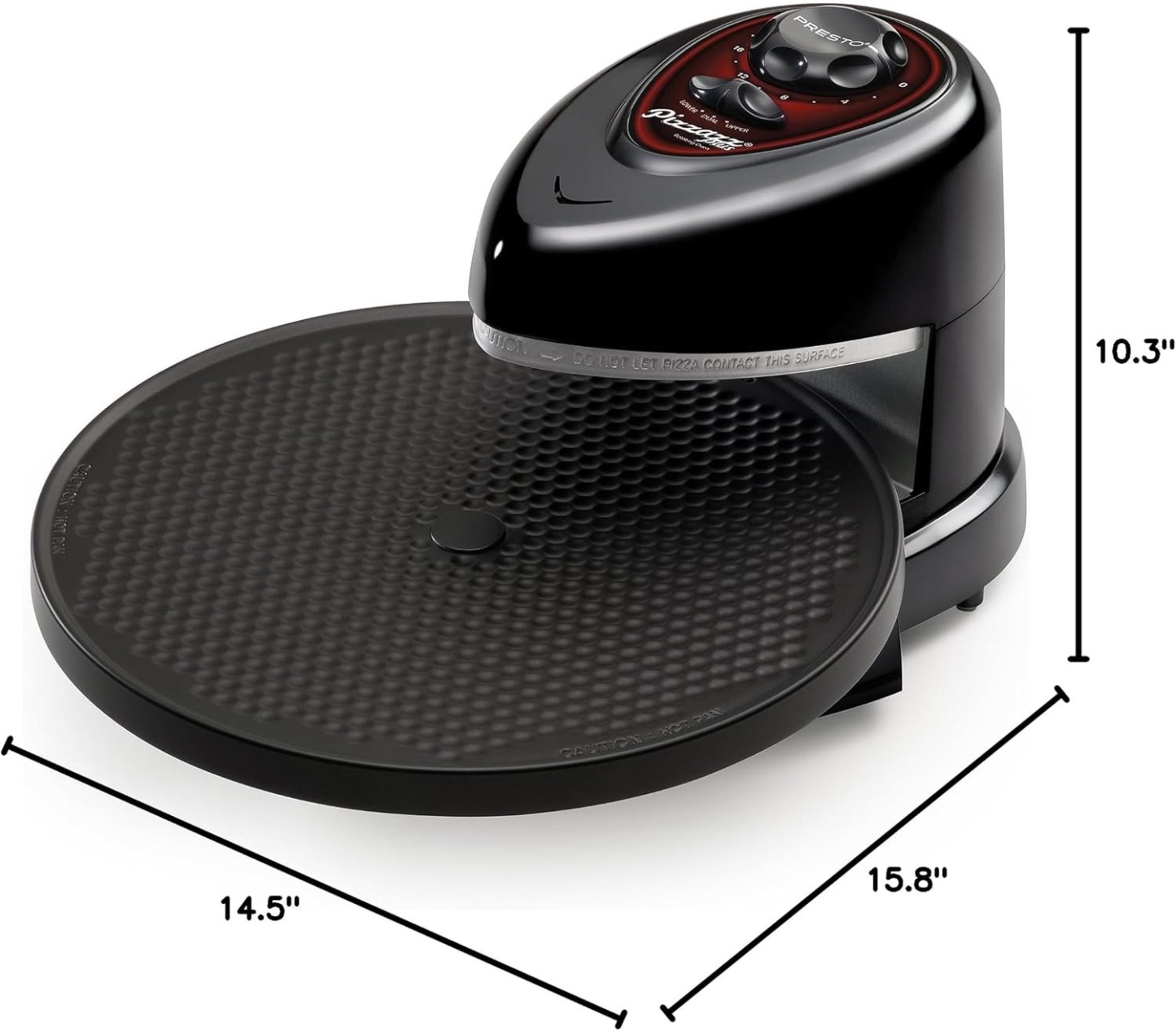 Presto 03430 Pizzazz Plus Rotating Oven, Black