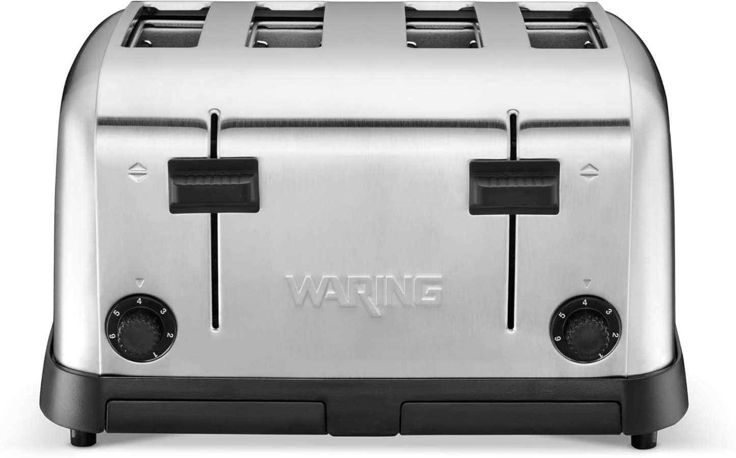 Waring Commercial WCT850RC 4-Slice Heavy Duty Commercial Pop-Up Bread/Bagel Toaster, 120V, 1800W, 5-15 Phase Plug
