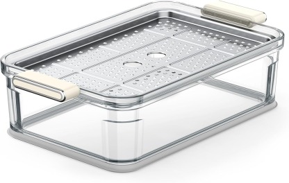 AIRMSEN Glass Food Steamer for Cooking - 8.5QT Vegetable Steamer with 2-Tier Stainless Steel Trays, 1200W Super Fast Heating for Veggies, Seafood & Rice, BPA-Free