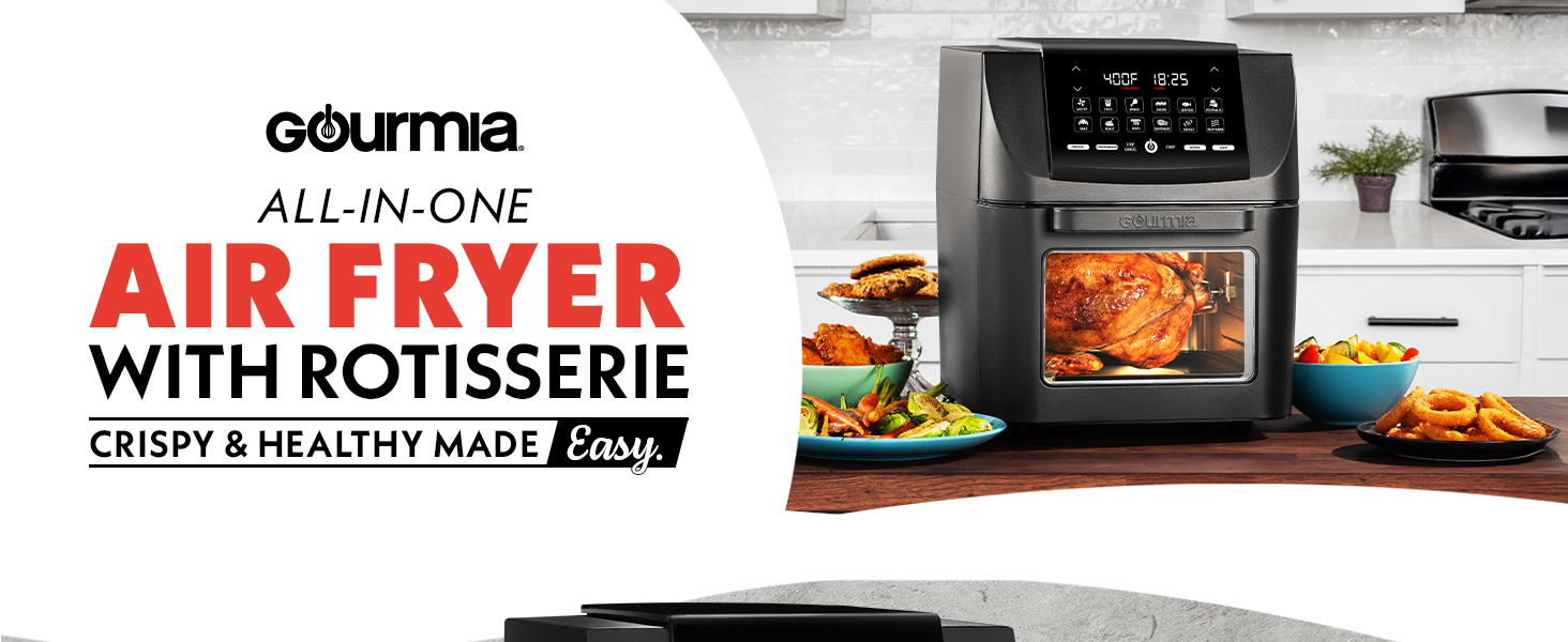 Gourmia All in one Air Fryer Rotisserie Machine  