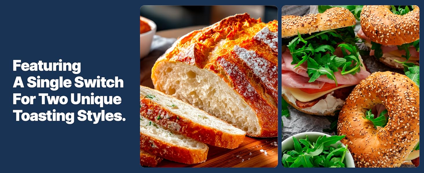 Waring Heavy-Duty 4-Slot Switchable Bread Bagel Toaster toast bread, Texas toast, frozen waffles