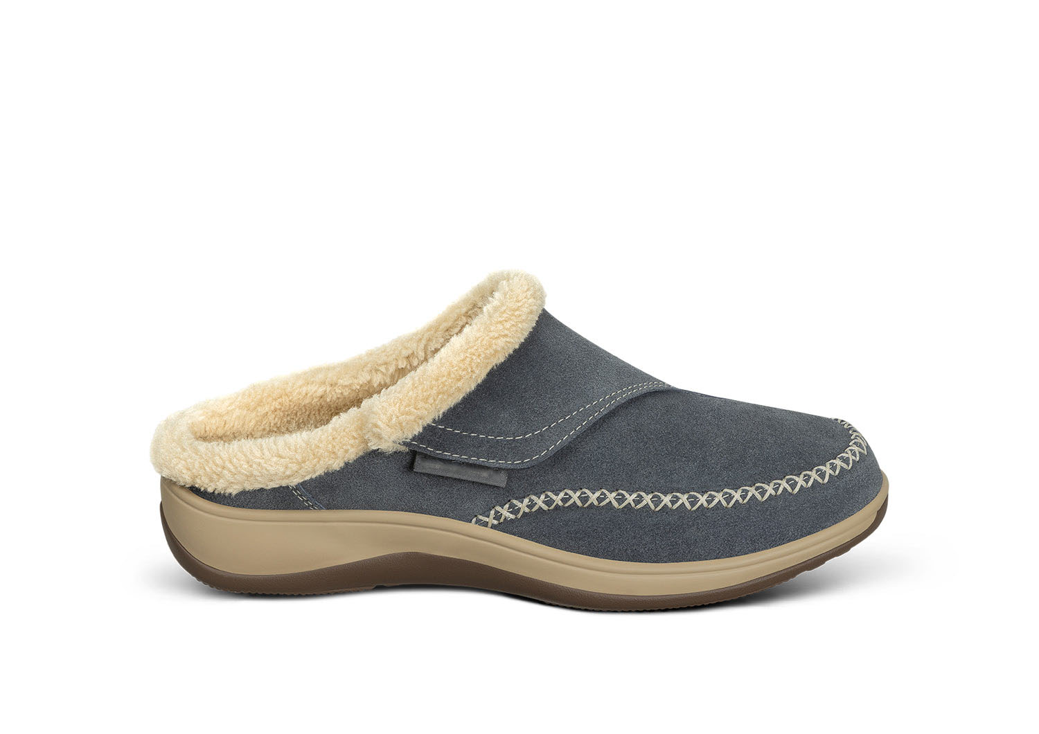 Women's Faux Fur-Lined Slippers in Bordeaux