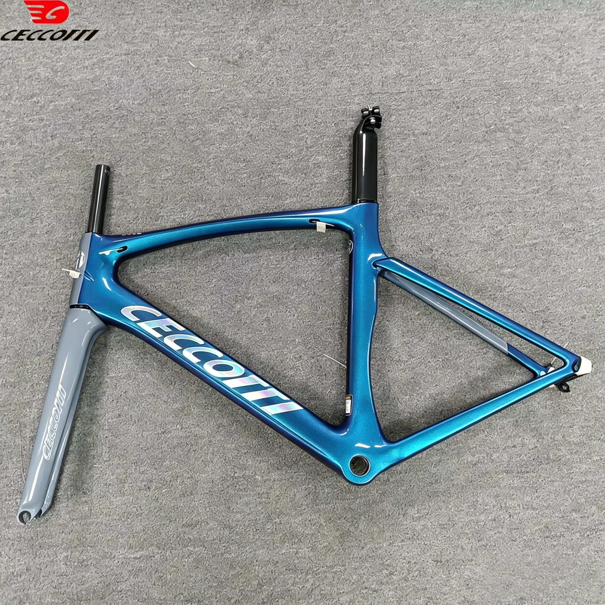 DC009 CECCOTTI V BRAKE CARBON BICYCLE FRAMESET SUPPER LIGHT Rim brake