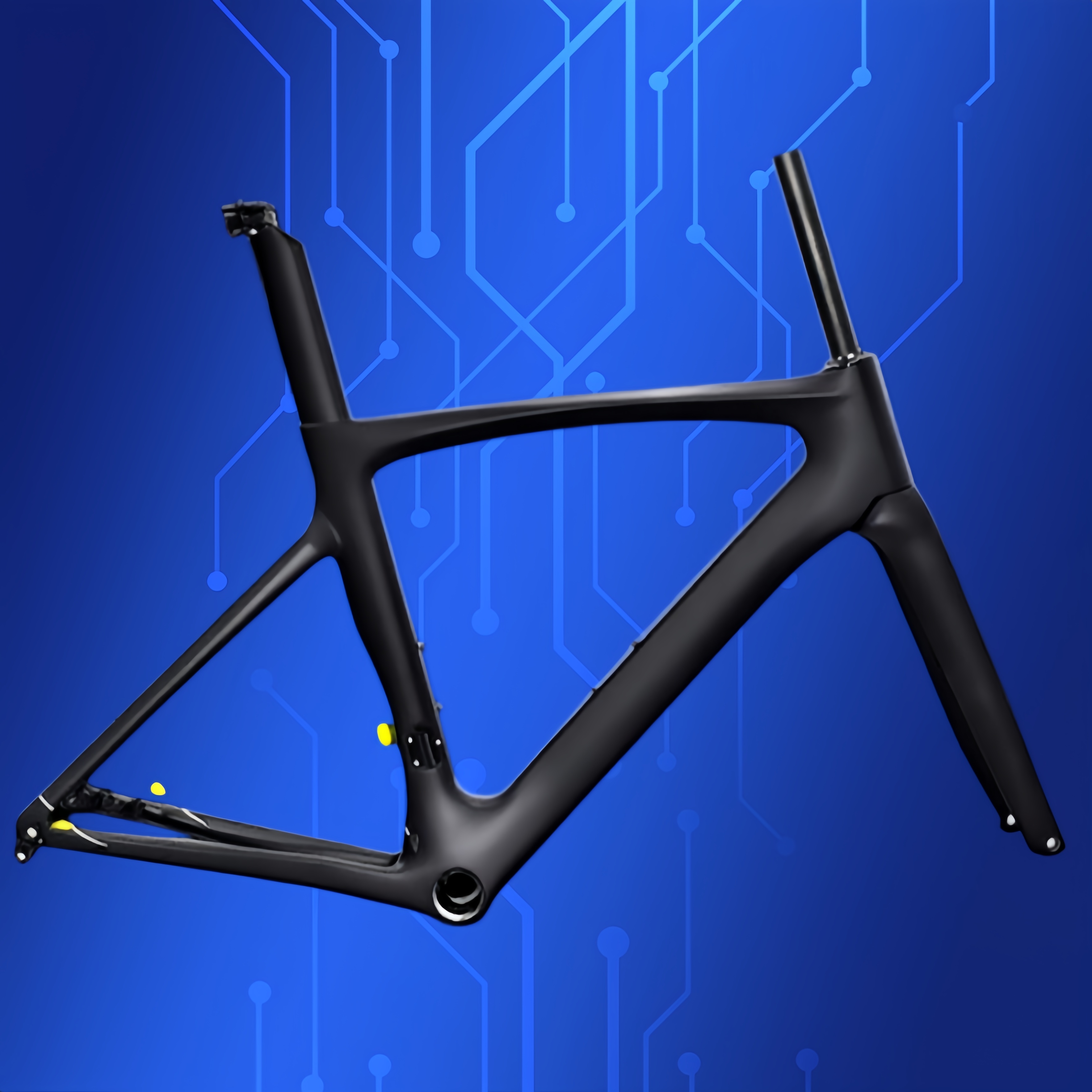 DC027 CECCOTTI DISC 142*12 CARBON ROAD FRAMESET  FULL INNER CABLE 