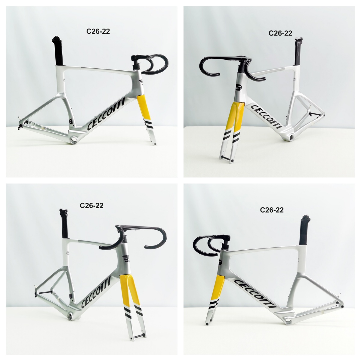 DC026 CECCOTTI DISC 142*12 CARBON ROAD FRAMESET FULL INNER CABLE