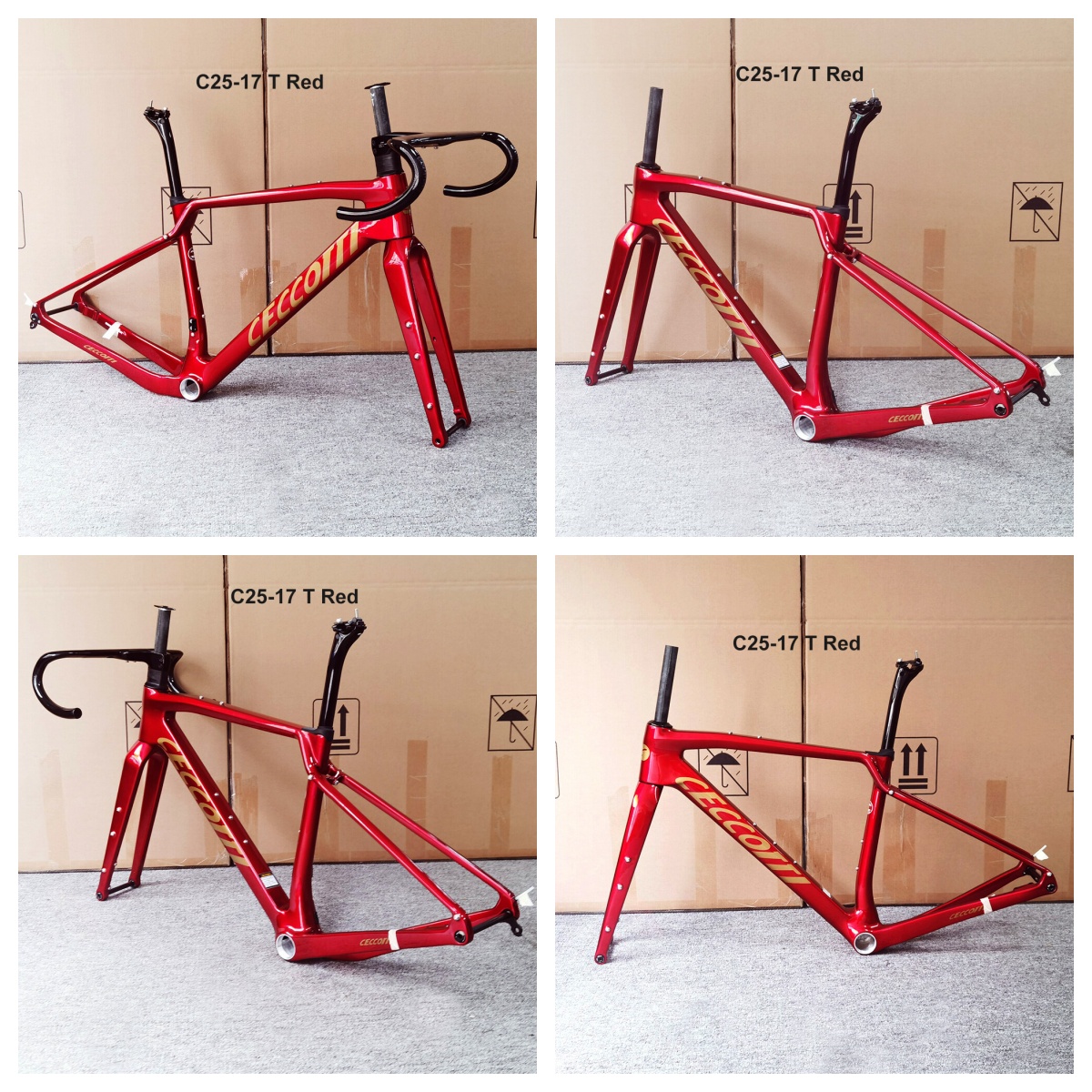 CECCOTTI DC025 GRAVEL TORAY CARBON BICYCLE FRAMEST DISC 142*12 47mm Tire-Ceccotti Carbon Bicycle
