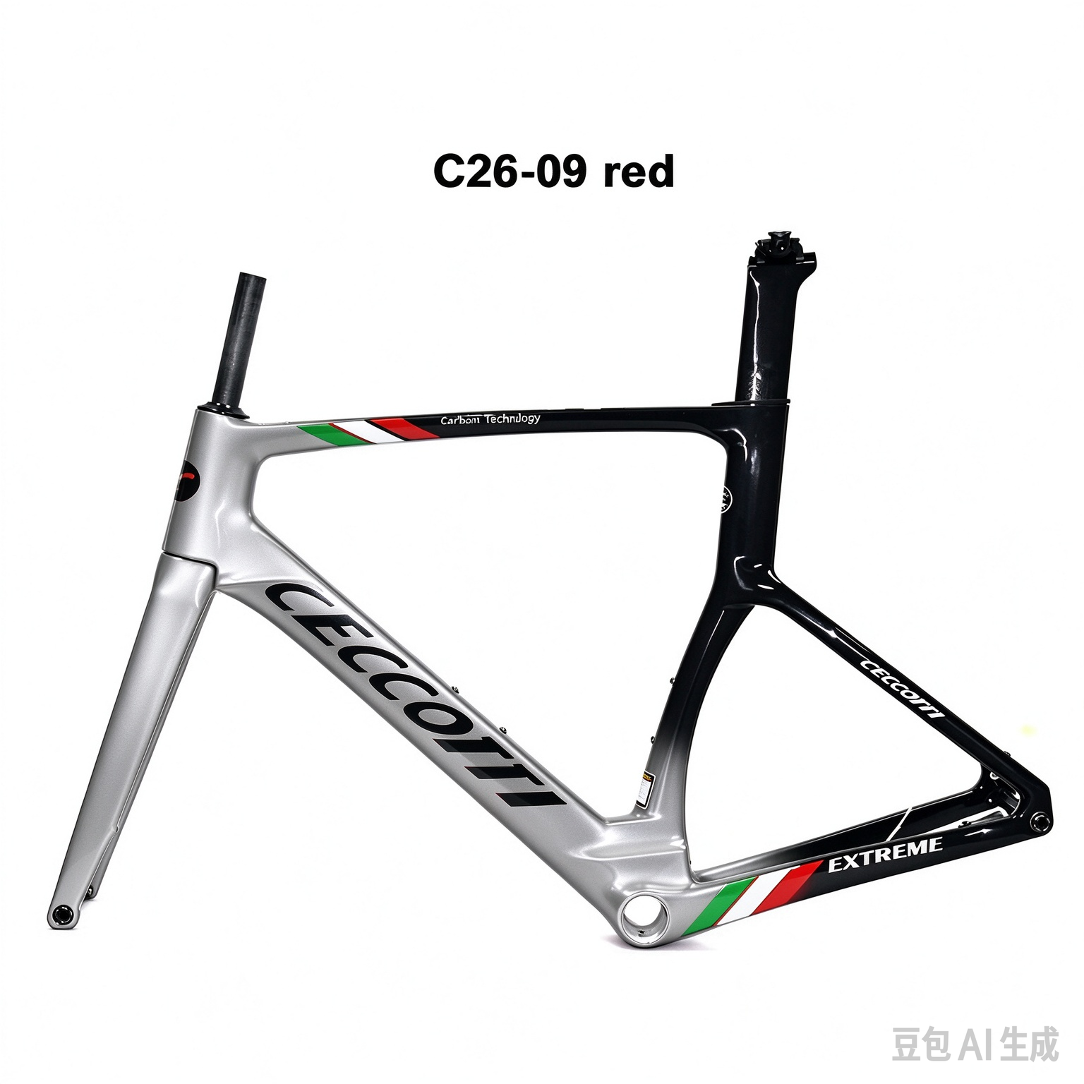 DC026 CECCOTTI DISC 142*12 CARBON ROAD FRAMESET FULL INNER CABLE