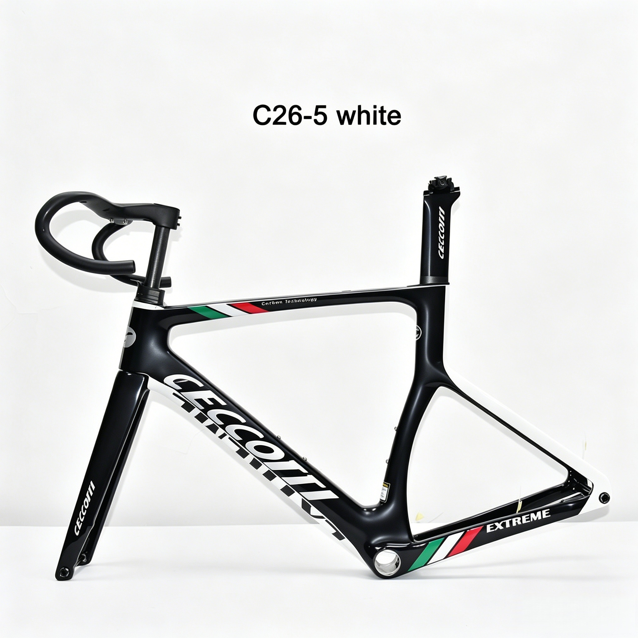 DC026 CECCOTTI DISC 142*12 CARBON ROAD FRAMESET FULL INNER CABLE 