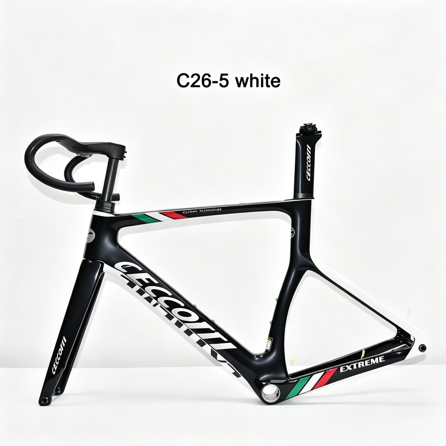 DC026 CECCOTTI DISC 142*12 CARBON ROAD FRAMESET FULL INNER CABLE 