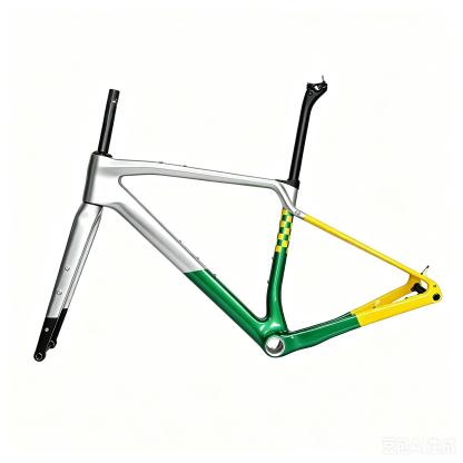 DC025  CECCOTTI GRAVEL TORAY CARBON BICYCLE FRAMESET DISC 142*12 47mm Tire