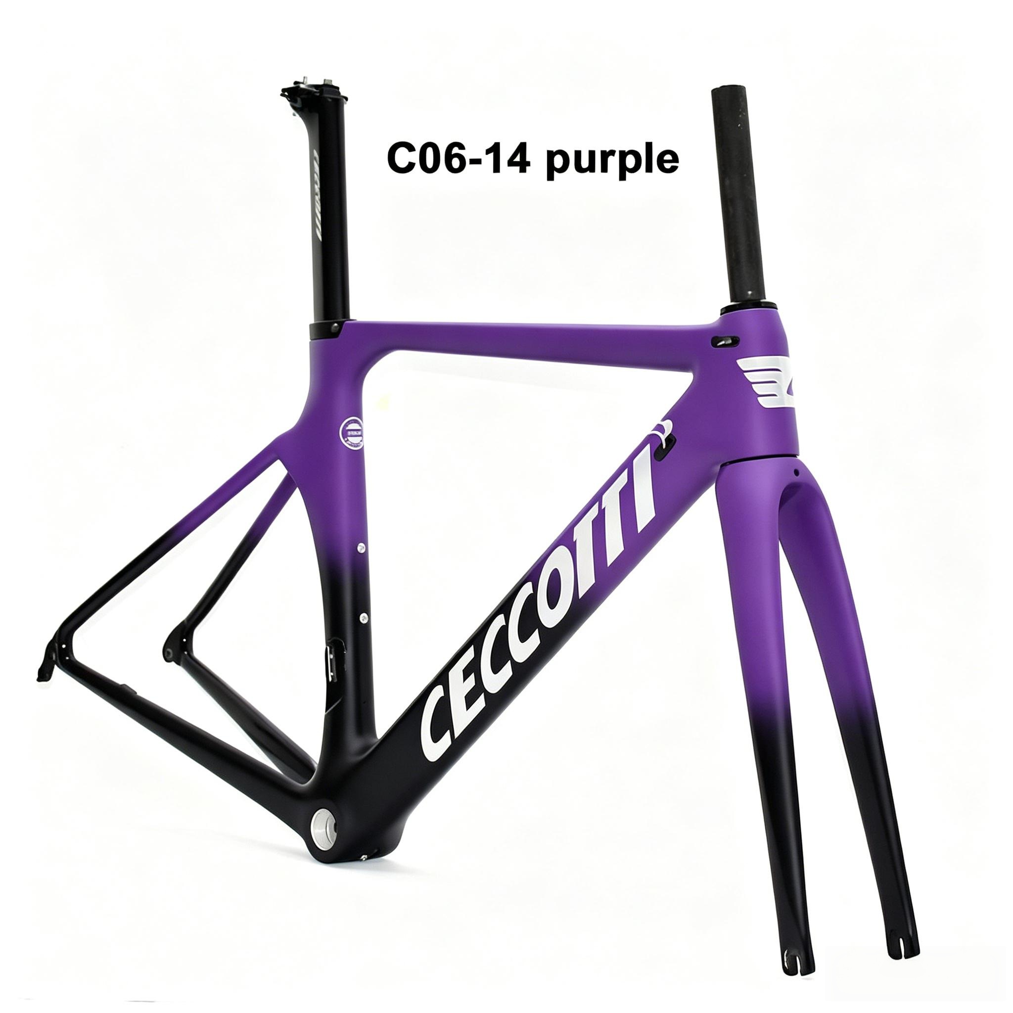 DC006 CECCOTTI V BRAKE CARBON BICYCLE FRAMESET SUPPER LIGHT ,Rim brake 